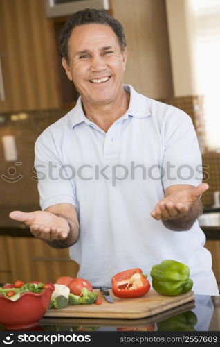 Man Preparing meal,mealtime