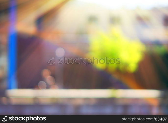 Man riding bicycle with rainbow on Trondheim street bokeh backgr. Man riding bicycle with rainbow on Trondheim street bokeh background hd