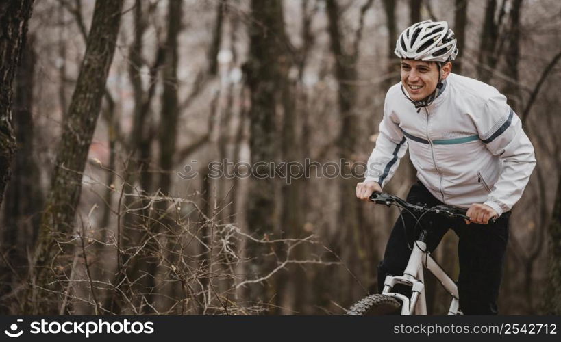 man riding mountain bike 4