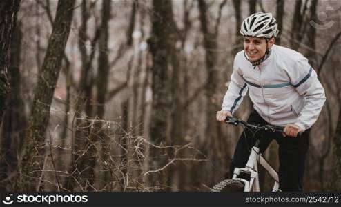 man riding mountain bike 4