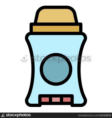 Man roll deodorant icon. Outline man roll deodorant vector icon color flat isolated. Man roll deodorant icon color outline vector