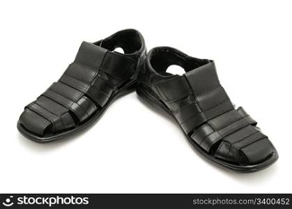 Man&rsquo;s shoes isolated on a white background