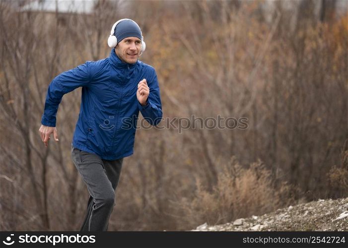 man running trail nature 2