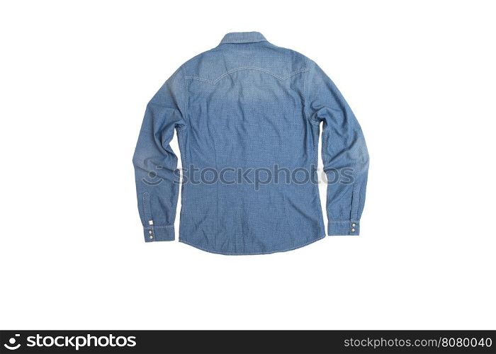 man's shirt isolated on white
