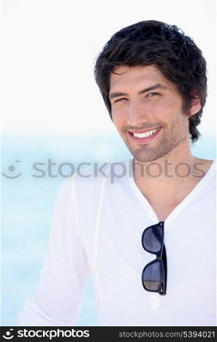 Man smiling in the sunshine
