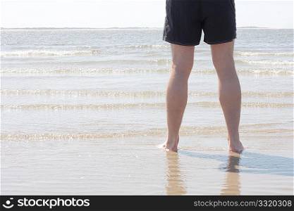 Man standing in the water
