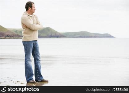 Man standing on beach