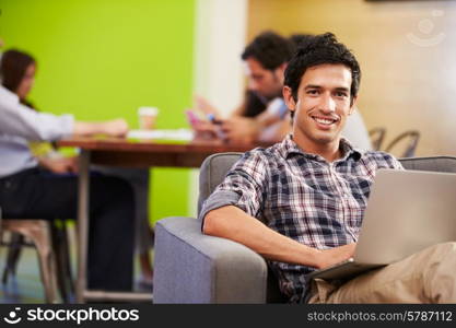 Man Taking A Break Working In Design Studio