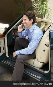 Man Talking on a Cell Phone