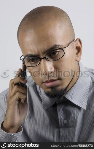 Man talking on a mobile phone