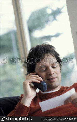 Man Talking on the Phone