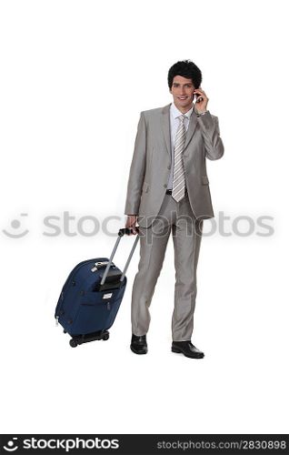 Man travelling for business