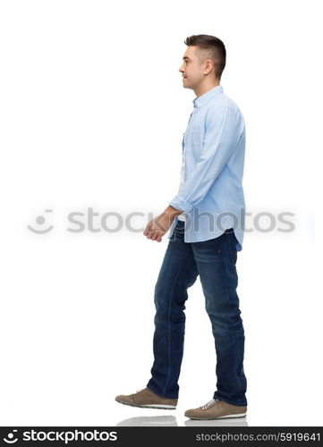 man walking. motion and people concept - man walking — Stockphotos.com