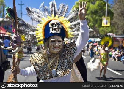 Man wearing a traditional costume, Arequipa, Peru