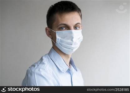 man wearing medical mask