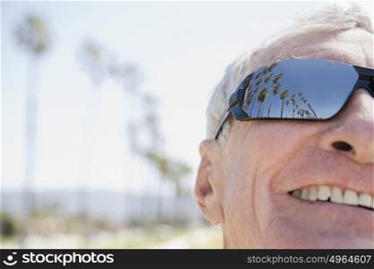 Man wearing sunglasses