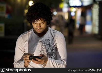 Man with a mobile phone