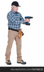 Man with drill