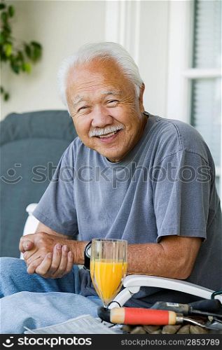 Man with Orange Juice