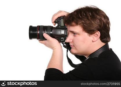man with photocamera