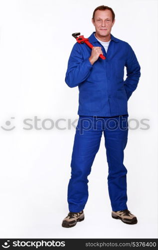 Man with wrench