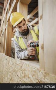 man working carpentry