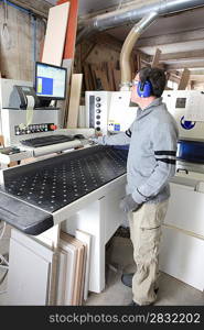 Man working in a factory