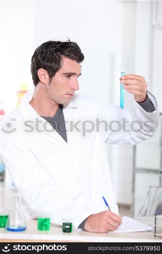 Man working in a lab