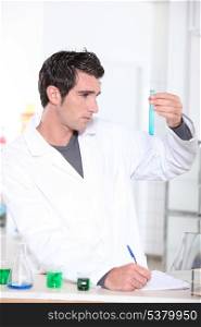 Man working in a lab