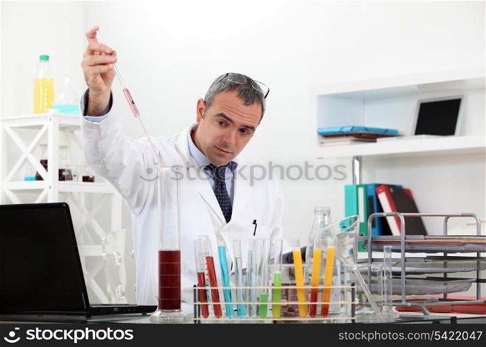 Man working in a laboratory
