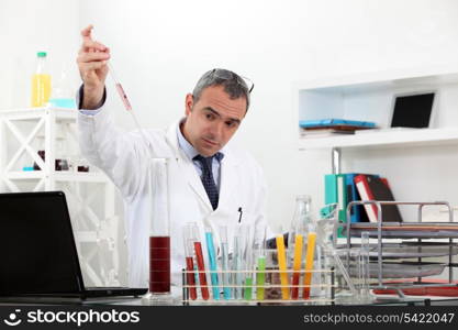 Man working in a laboratory
