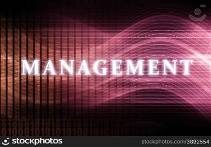 Management as a Abstract Background Concept Art. Management