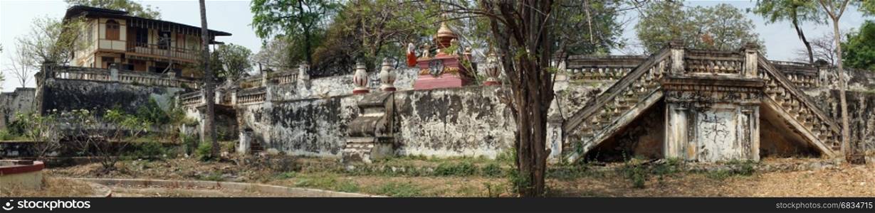 MANDALAY, MYANMAR - CIRCA APRIL 2017 Dhammacedi temple in Mingun
