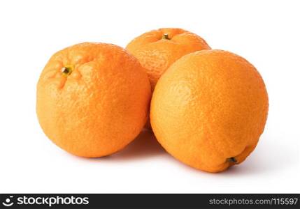 mandarins. Ripe mandarin isolated on white background