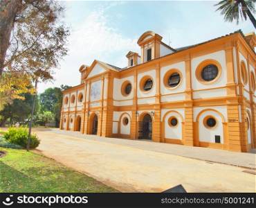 manege of the Royal Andalucian School of Equestrian Art , Jerez, Spain