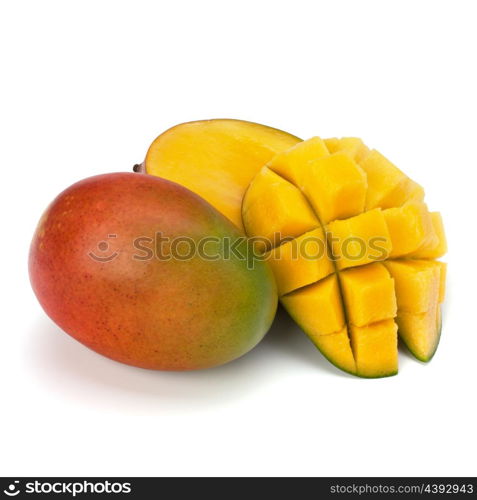 Mango fruit isolated on white background