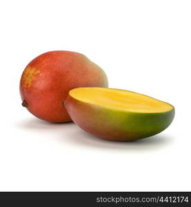 Mango fruit isolated on white background