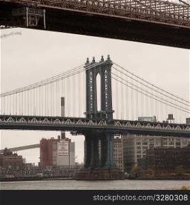 Manhattan Bridge in Manhattan, New York City, U.S.A.