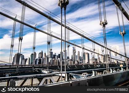 Manhattan bridge, New York City. USA