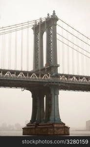 Manhattan Bridge over East River in Manhattan, New York City, U.S.A.
