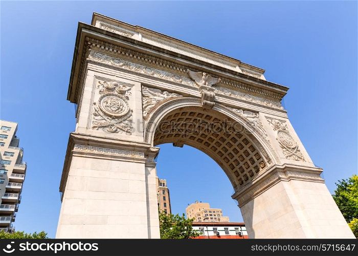 Manhattan Washington Square Park Arch in New York City USA