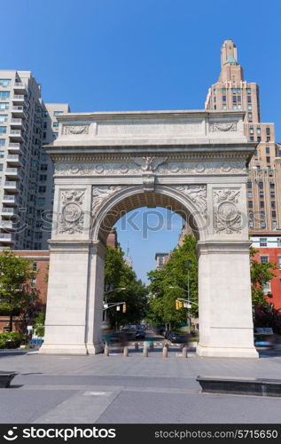 Manhattan Washington Square Park Arch in New York City USA