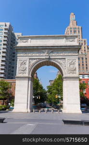 Manhattan Washington Square Park Arch in New York City USA
