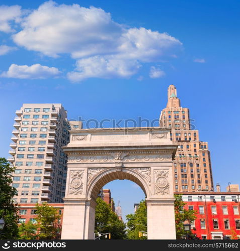 Manhattan Washington Square Park Arch in New York City USA