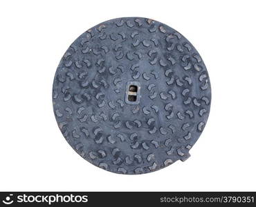 Manhole Cover for Water on white