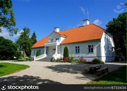 Manor in the west of Estonia. 18 century. Saare.
