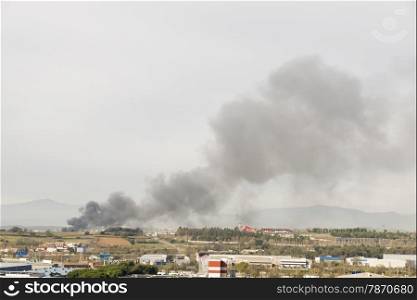 manufactures burning in Montornes Del Valles
