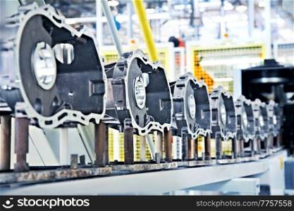 manufacturing parts for car engine. manufacturing parts for engine
