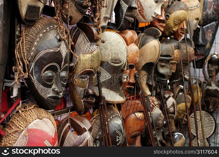 Many African Masks