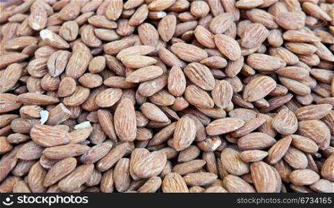 Many Almonds as Background